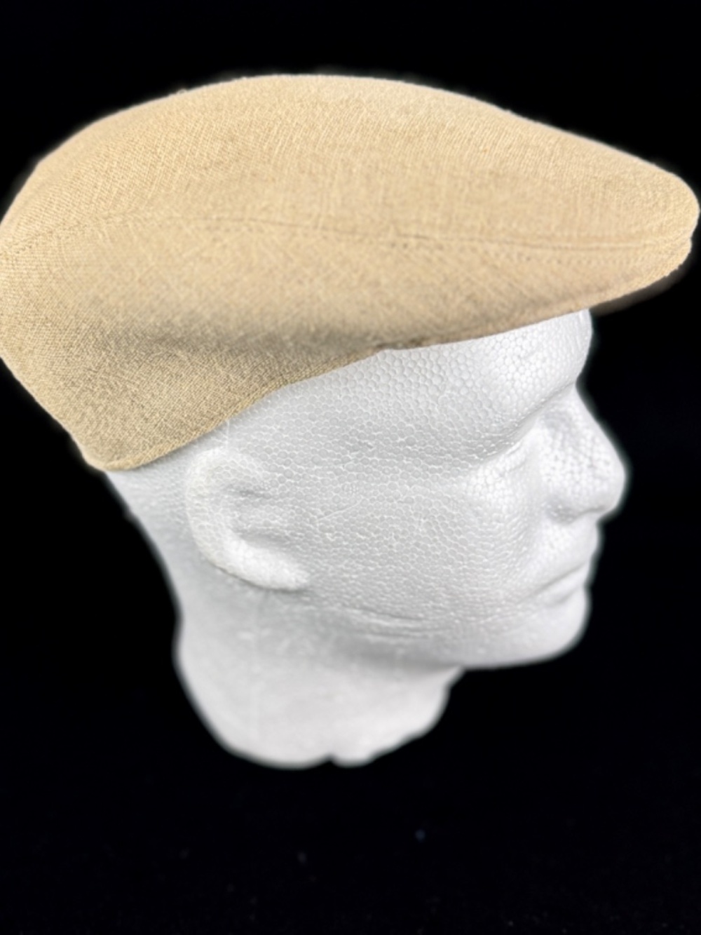 NWOT Bailey Premier Collection 100% Linen Flat Cap L Beige Excellent Condition